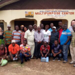 Group picture in front of the “Multipurpose Center”