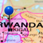 Kigali, Rwanda pinned on a map