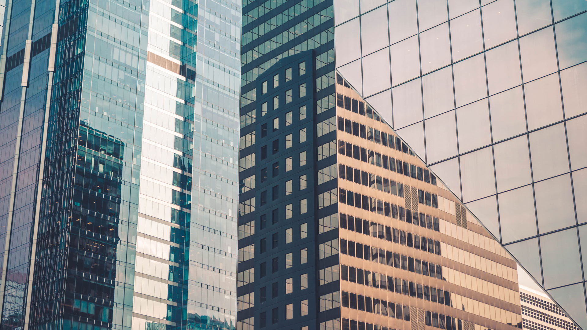Building with reflective windows